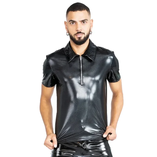 Honour VynX Croc Print Polo Shirt