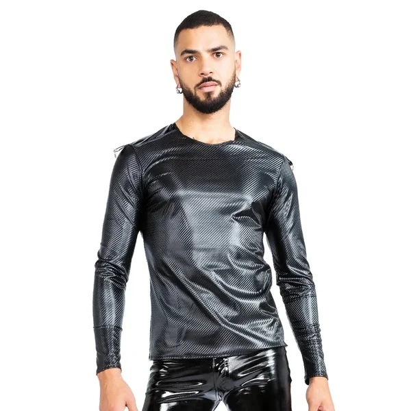 Honour VynX Woven Print Long Sleeve T-shirt