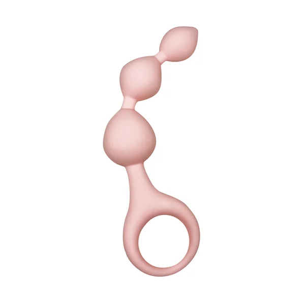 Hook N' Up Beaded Butt Plug - Pink