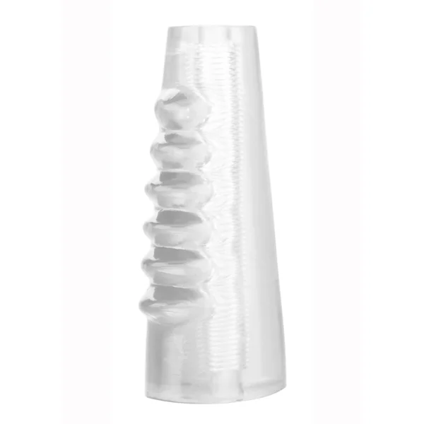 Hot Rod Xtreme Enhancer Penis Sleeve with Tiered Ridges – Clear