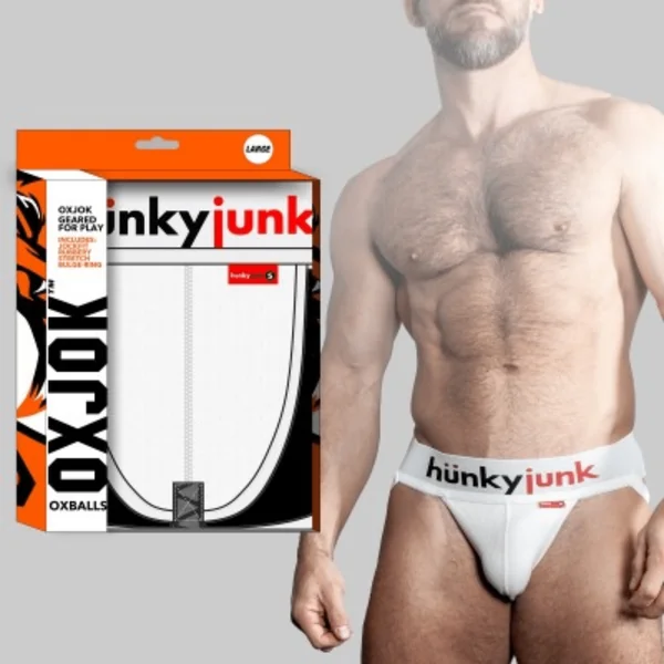 Hunker JockStrap Breathable Fabric Supporter Brief Open Back Underwear