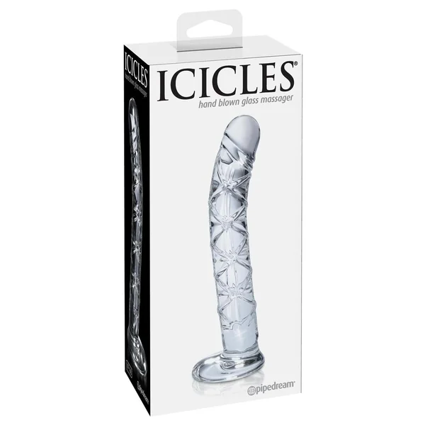 Icicles No. 60 Glass G-Spot and P-Spot Dildo
