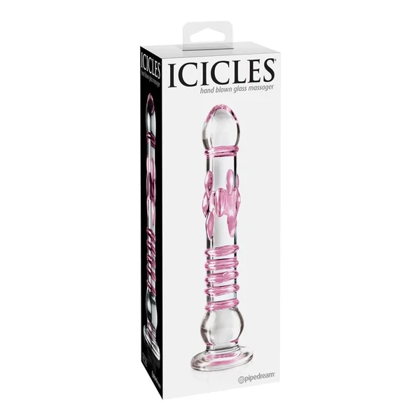 Icicles No. 6 Textured Glass Dildo