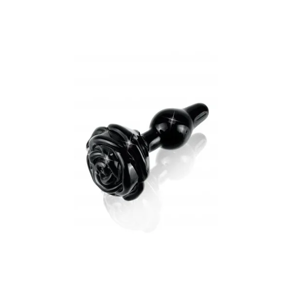 Icicles No 77 Black Rose Glass Massager