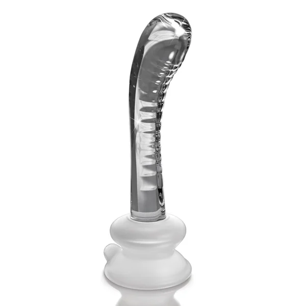 Icicles No 88 Glass G-Spot and P-Spot Dildo with Suction Cup