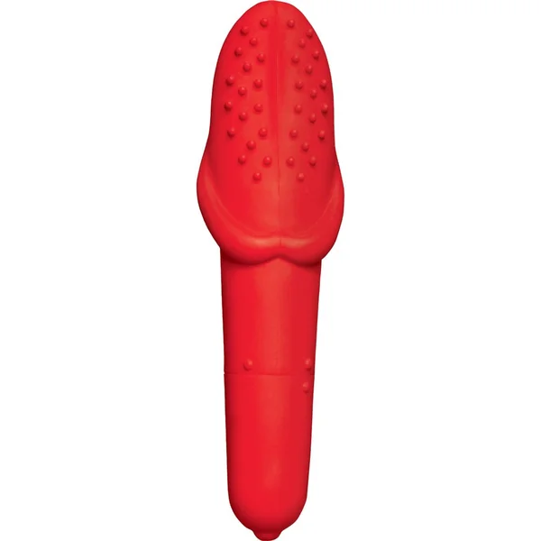 Incredible Oral Tongue Silicone Vibrator – Red