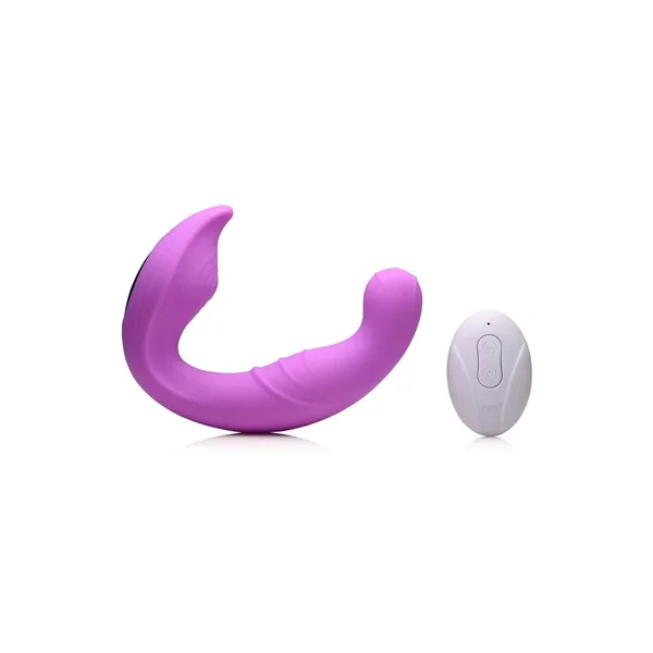 Inmi 5x Come Hither Rechargeable Silicone Vibrator with Remote Control
