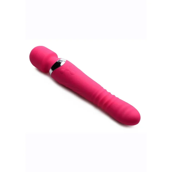 Inmi Ultra Thrust-Her Thrusting and Vibrating Silicone Wand Massager – Pink