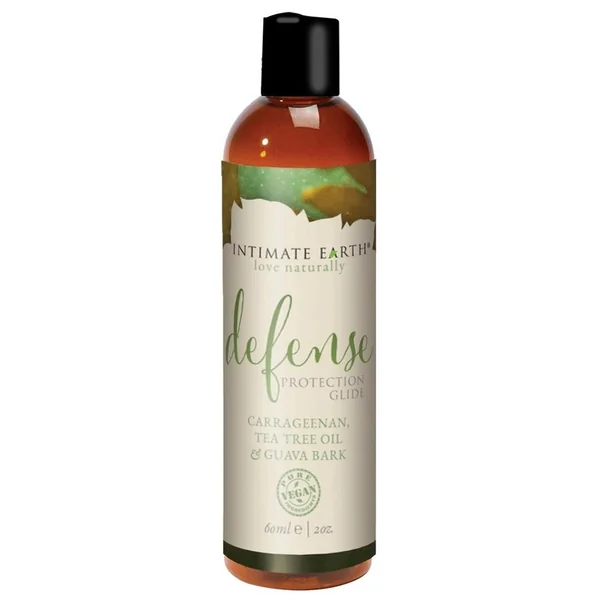 Intimate Earth Defense Protection Glide Water Based Lubricant Sea Kelp, Tea Tree Bark and Guava Bark 2oz