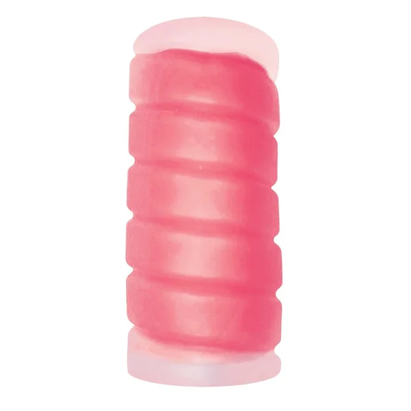 Jack It Duo Jelly Textured Masturbator Stroker Cherry