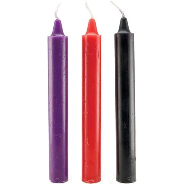 Japanese Drip Candles Assorted Colors 3 Per Pack