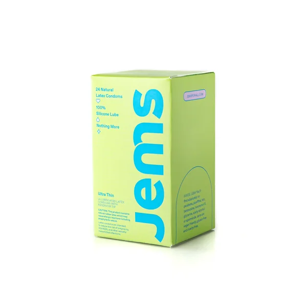 Jems Vegan Latex Condoms 24 Pack