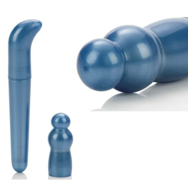 JESSE JANE WATERPROOF TRIPLE STIMULATOR WITH ATTACHMENTS BLUE