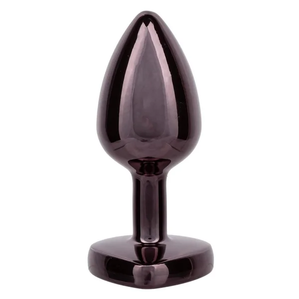 Jewel Black Diamond Heart Anal Plug