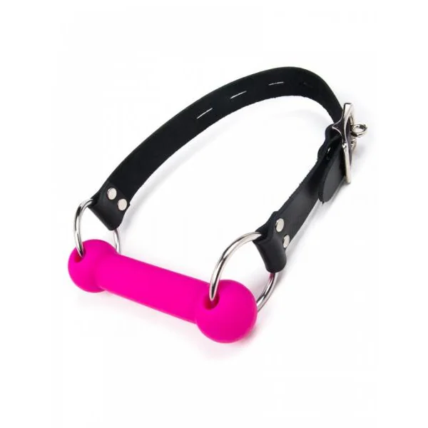 Joanna Angel Silicone Bit Gag Pink Black O/S