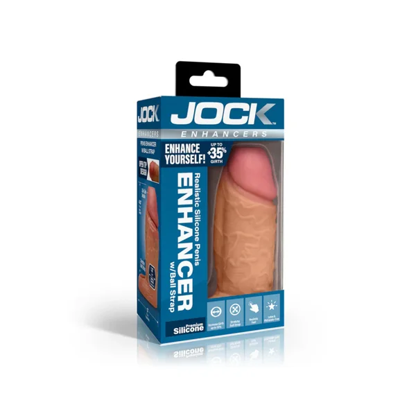 Jock Enhancers 1 Inch Silicone Penis Extension Sleeve Medium