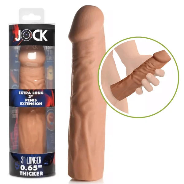 Jock Extra Long 3-inch Non-Vibrating Penis Sleeve Extension