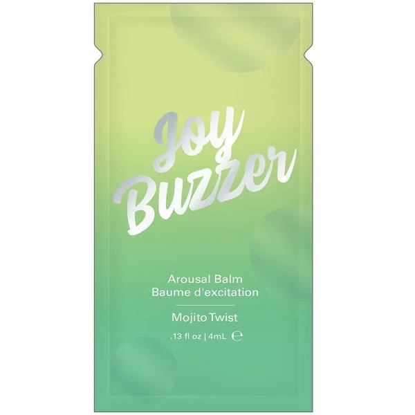JOY BUZZER Clitoral Arousal Balm – Mojito Twist Foil – 0.13 floz l 4 mL