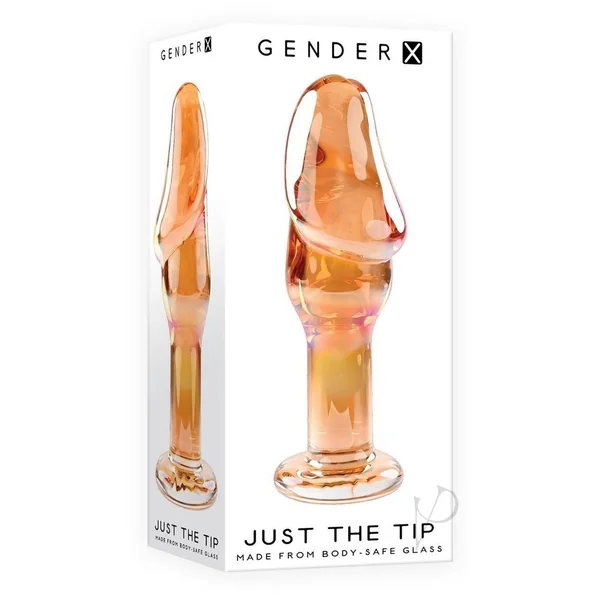 Just The Tip Glass Dildo – Multicolor
