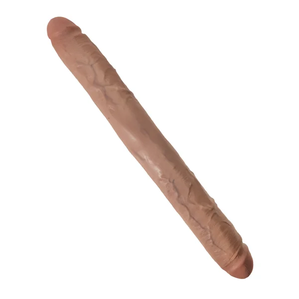 King Cock 16" Thick Double Dildo - Tan
