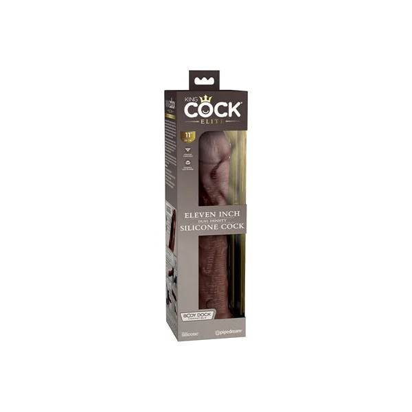 King Cock Elite 11 in. Dual Density Silicone Realistic Dildo