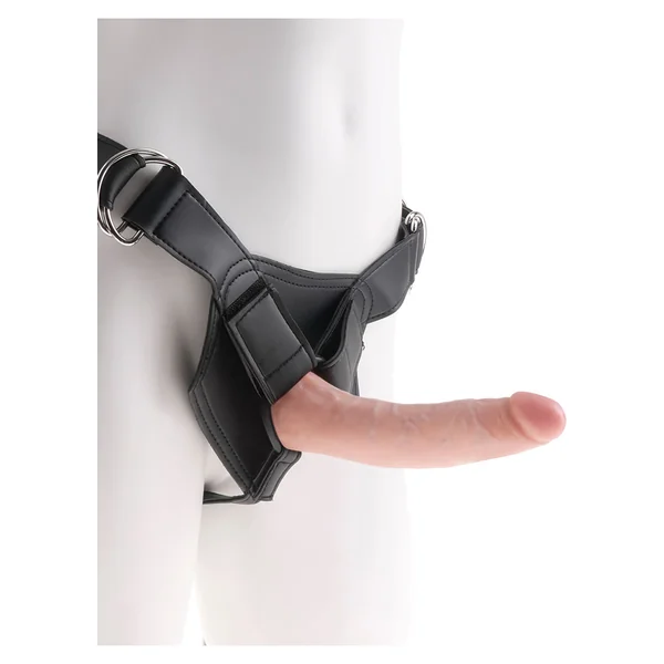King Cock Strap On Harness With Dildo Flesh 7 Inch