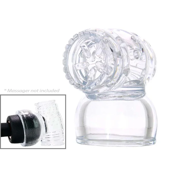 Kink Power Vibrating Wand Attachment Textured Cock Stroker