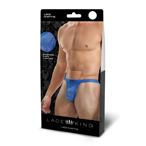 Lace King Lace Gstring L/xl Blu