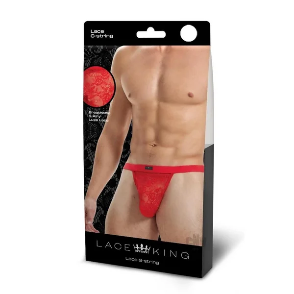 Lace King Lace Gstring L/xl Red