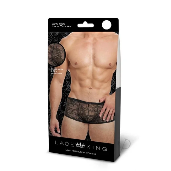 Lace King Lace Trunks - Medium/Large - Black