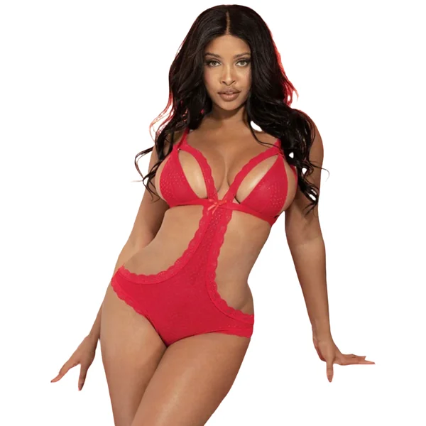 Lace "Peek-A-Boo" Teddy