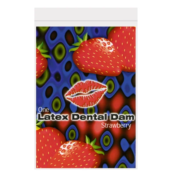 Latex Dental Dam - Strawberry