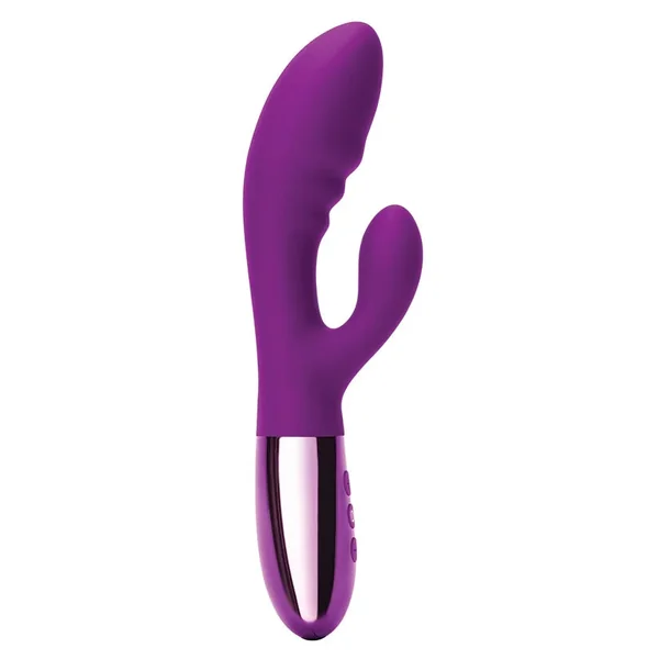 Le Wand Blend Double Motor Rabbit Vibrator in Cherry