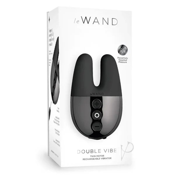 Le Wand Double Vibe Rechargeable Silicone Vibrator - Black