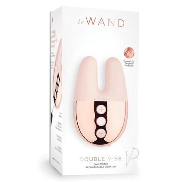 Le Wand Double Vibe Rechargeable Silicone Vibrator - Rose Gold