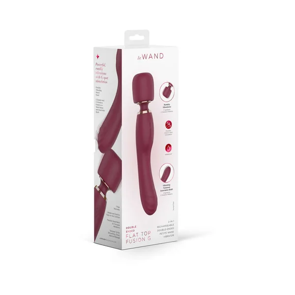 Le Wand Flat Top Fusion G Double-Ended Petite Wand Vibrator