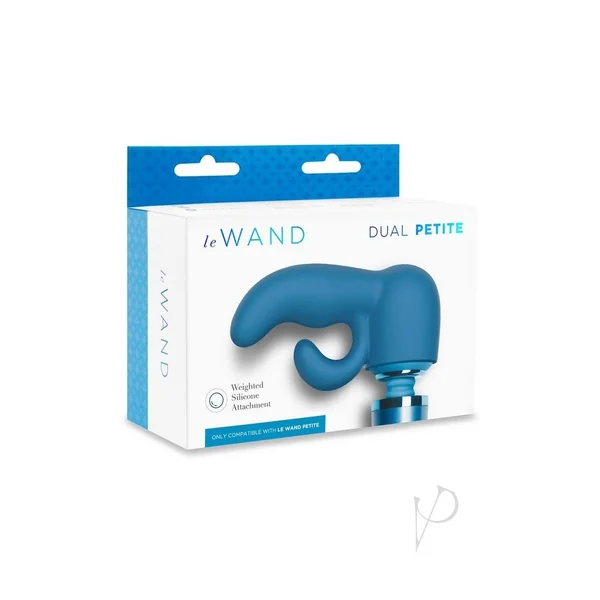 Le Wand Petite Dual Weighted Silicone Attachment - Blue
