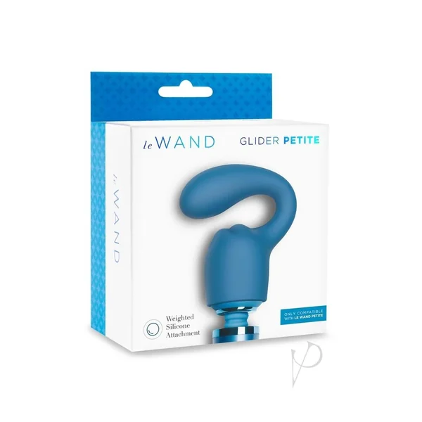 Le Wand Petite Glider Weighted Silicone Attachment - Blue
