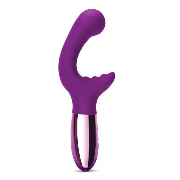 Le Wand XO Double Motor Wave Rechargeable Rabbit Vibrator - Cherry