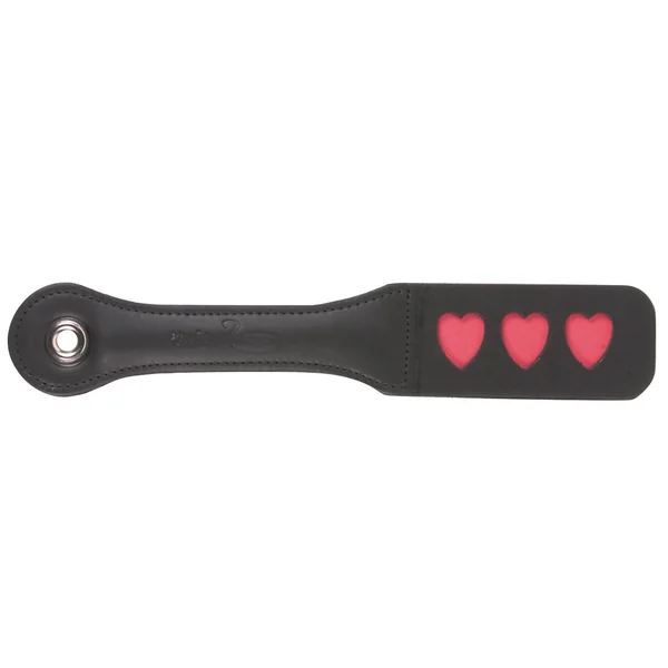 Leather Impression Paddle - ❤❤❤/LOVE/SLUT