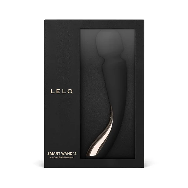 LELO SMART WAND 2 Medium Rechargeable Wand Vibrator Black