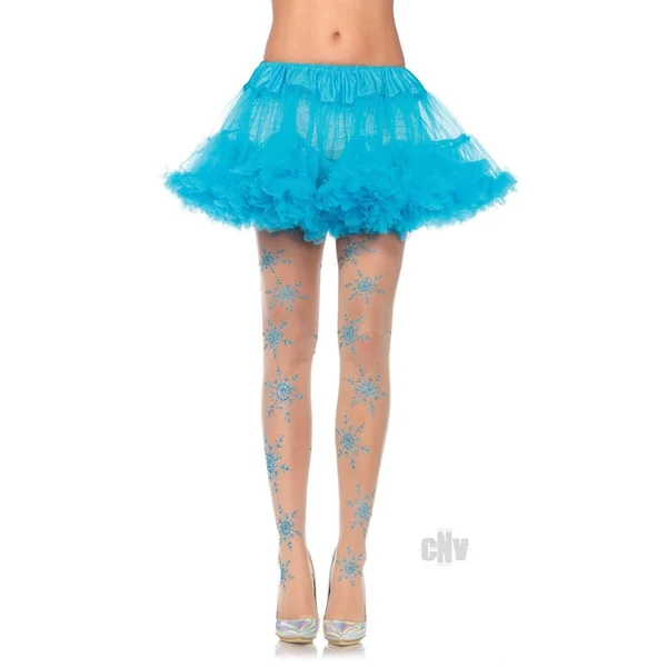 Let It Snow Glitter Hose Os Nud/blu