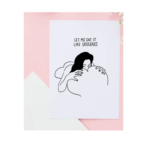 Let Me Eat It Greeting Card