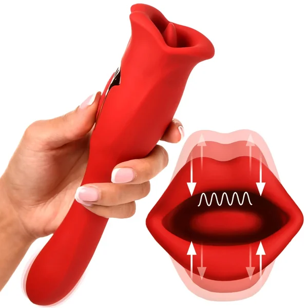 Lickgasm Lickgasm Kiss & Tell Pro Dual-Ended Kissing Vibrator