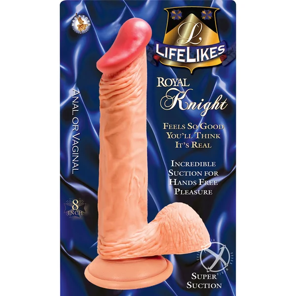 Lifelikes Royal Knight Dildo 8in - Vanilla