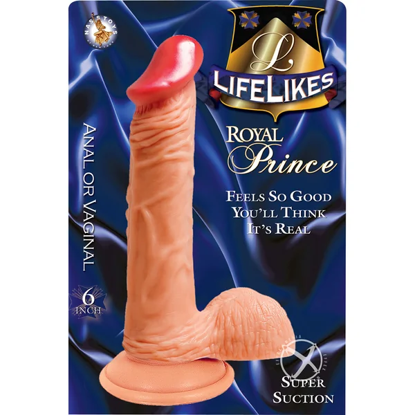 Lifelikes Royal Prince Dildo 6in - Vanilla