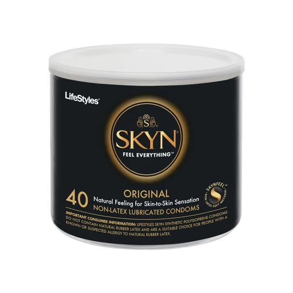 Lifestyles Skyn Original 40 Non-Latex Lubricated Condoms Bowl