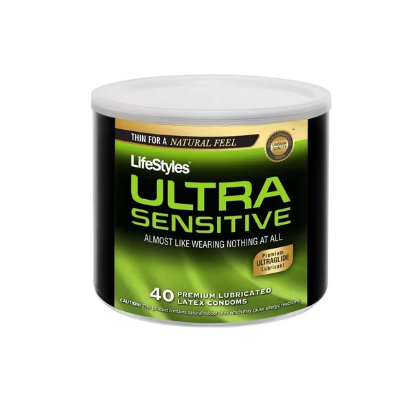 LifeStyles Ultra Lubricated 40 Latex Condoms