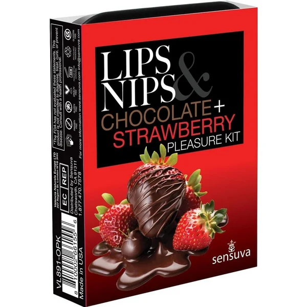 Lips N Nips Pleasure Kit - Chocolate Strawberry