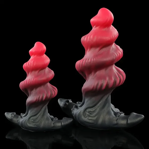 Liquid Silicone Anal Plug Wearable Thread Melange Spin Prostate Massager